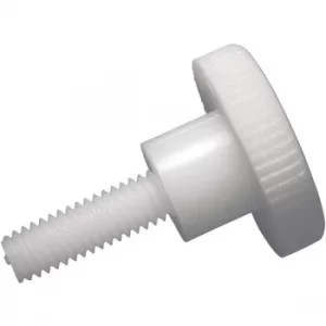 Toolcraft Knurled Thumb Screws With Slot DIN 465 Polyamide M5 x 10...