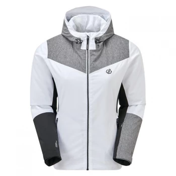 Dare 2b Ice Gleam Waterproof Ski Jacket - White/AluGry