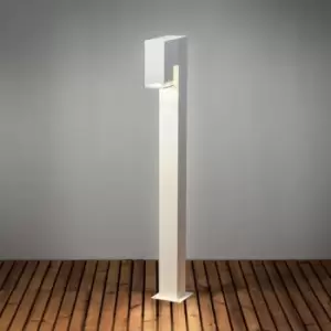 Pollux Outdoor Modern Short Bollard White GU10 1M, IP44