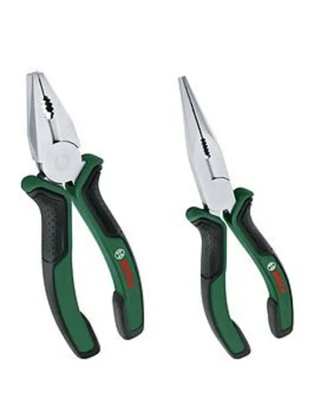 Bosch 2 Piece Combination and Long Nose Pliers Set