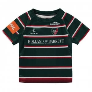 Kukri Leicester Tigers Home Jersey Junior Boys - Green/Red/Wht