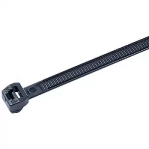 HellermannTyton 118-04701 T18ROS-PA66HS-BK Cable tie 100 mm 2.50 mm Black Heat-resistant 500 pc(s)