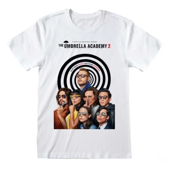 Umbrella Academy - Season 2 Poster Large T-Shirt - White