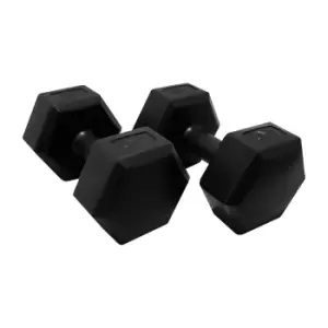 HXGN 2 x 4kg Hex Dumbbells