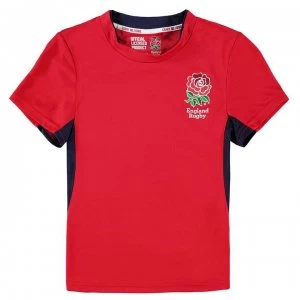 RFU Poly T Shirt Junior Boys - Red