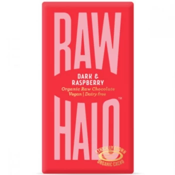 Raw Halo Dark Raspberry Raw Chocolate - Organic - 35g x 10