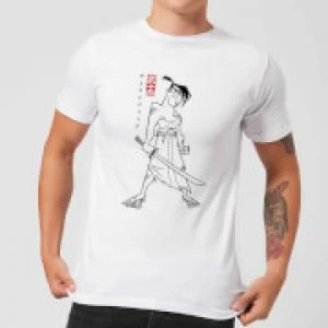 Samurai Jack Kanji Mens T-Shirt - White - 3XL