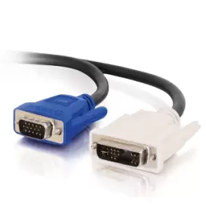 C2G 1m DVI-A M / HD15 M Cable VGA (D-Sub) Black