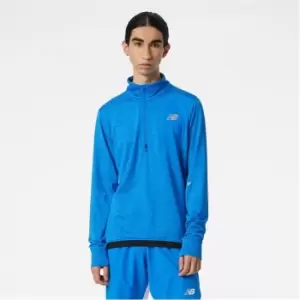 New Balance HeatGear Zip Top Mens - Blue