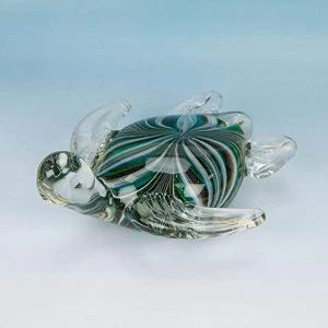 Objets d'Art Handmade Glass Figurine - Turtle