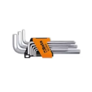 Beta Tools 96 LC/SC8 8pc Offset Hexagon Key Wrench LONG Series Set 000960334