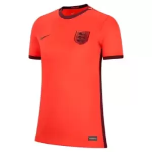 Nike England Dri-FIT Stadium Away Shirt 2022 2023 Womens - Red