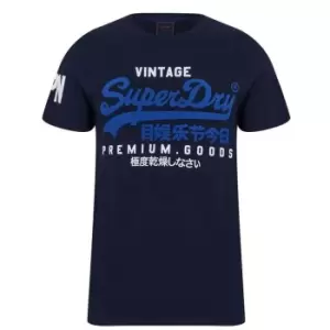 Superdry Vintage Logo T Shirt - Blue