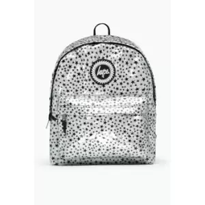 Hype Star Glitter Backpack (One Size) (Silver/Black)