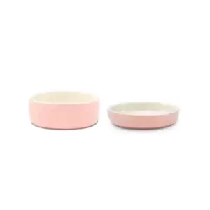 Scruffs Set of 2 Cat Bowls Pink