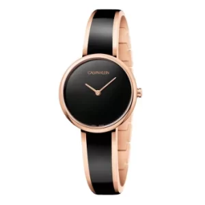 Calvin Klein Seduce Ladies Rose Gold Plated Bangle Watch