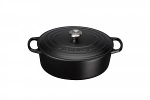 Le Creuset Signature Cast Iron Oval Casserole 27cm Black