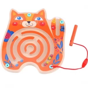 Wooden Cat Maze Activity Toy