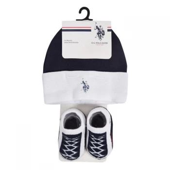 US Polo Assn USPA Hat & Boot Set - Navy