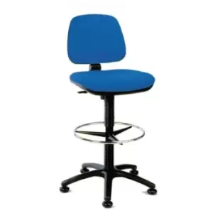 Slingsby Medium Back Draughter Chair, Blue Fabric