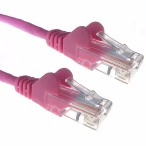 Zexum Pink RJ45 Cat5e High Quality 24AWG Stranded Snagless UTP Ethernet Network LAN Patch Cable - 20 Meter