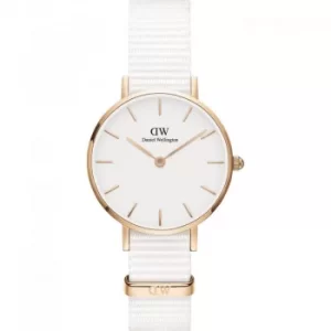 Ladies Daniel Wellington Petite 28 Dover RG White Watch