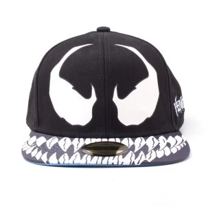 Marvel Comics - Venom Mask Unisex Pop-Lock Fitting Strap Cap - Black