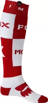 FOX Nobyl Fri Thick Motocross Socks, white-red Size M white-red, Size M