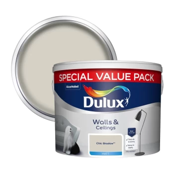 Dulux Walls & Ceilings Chic Shadow Matt Emulsion Paint 7.5L