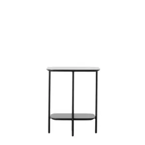 Crossland Grove Bath Side Table Black Marble