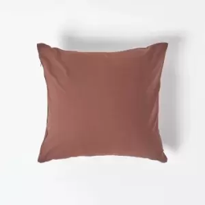 Chocolate Continental Egyptian Cotton Pillowcase 200 Thread Count, 40 x 40cm - Chocolate - Chocolate - Homescapes