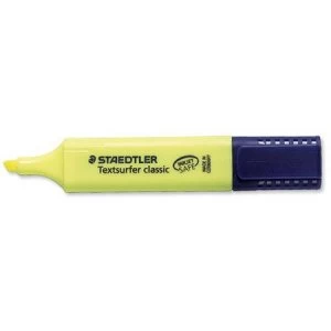 Staedtler Textsurfer Classic 364 2.5 - 4.7mm Highlighter Pens Yellow 1 x Pack of 10