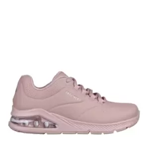 Skechers Duraleather Lace Up F - Pink