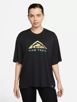 Nike Trail T-Shirt, Black, Size XS, Women