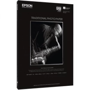 Epson S045052 Traditional 330gsm A2 Photo Paper 25 Sheets