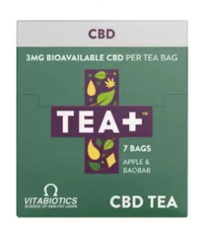 Tea Plus (+) Cbd Infused Tea With 3mg Full Spectrum - 7 Bags