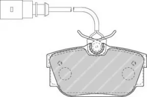 Ferodo FDB1482 Brake Pad Set Rear Axle Premier Car