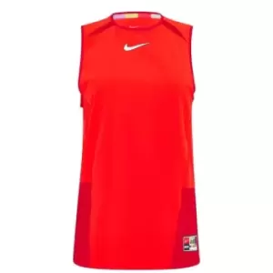 Nike FC DriFit Sleeveless Football Top Womens - Orange