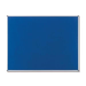 Nobo Classic 1200 x 900mm Noticeboard with Blue Felt Surface Aluminium Frame and Wall Fixing Kit