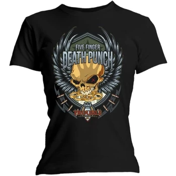 Five Finger Death Punch - Trouble Womens Large T-Shirt - Black