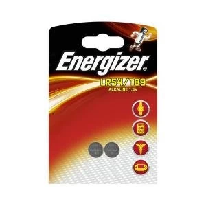 Energizer LR54189 Alkaline Button Cell 1.5V Pack of 2 623058