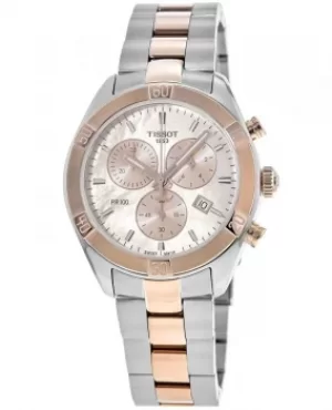 Tissot PR 100 Sport Chic Pink Mother of Pearl Chronograph Dial Stainless Steel Womens Watch T101.917.22.151.00 T101.917.22.151.00