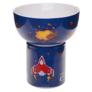 Retro Gaming Design (Pack Of 4) China Mug and Bowl Set