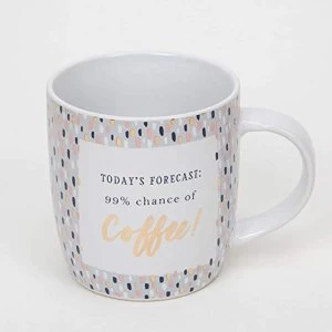 Bellini Stoneware Mug - 99% Chance Of Coffee