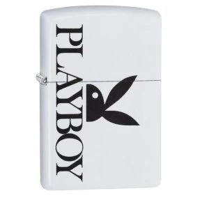 Zippo Playboy Peekin Bunny White Matte Finish Windproof Lighter