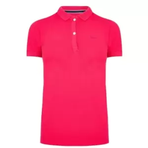 Superdry Polo Shirt Womens - Pink