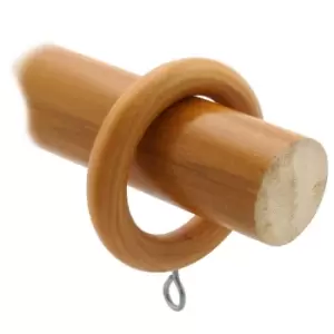 Casa Rondo Curtain Pole, 180cm, Antique Pine