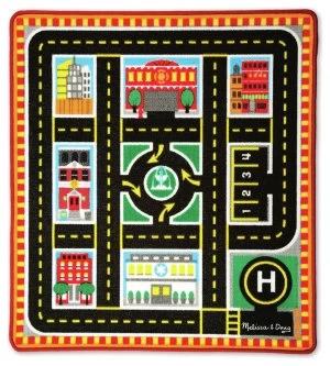 Melissa and Doug Round the City Rescue Rug.