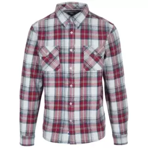 Trespass Mens Wrothamton Shirt (L) (Raspberry Check)