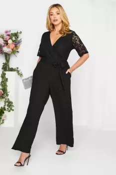 Lace Wrap Jumpsuit